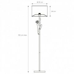 Торшер Lucide Extravaganza Chimp 10702/81/30 | фото 3