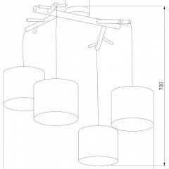 Подвесная люстра TK Lighting Albero 6554 Albero White | фото 2