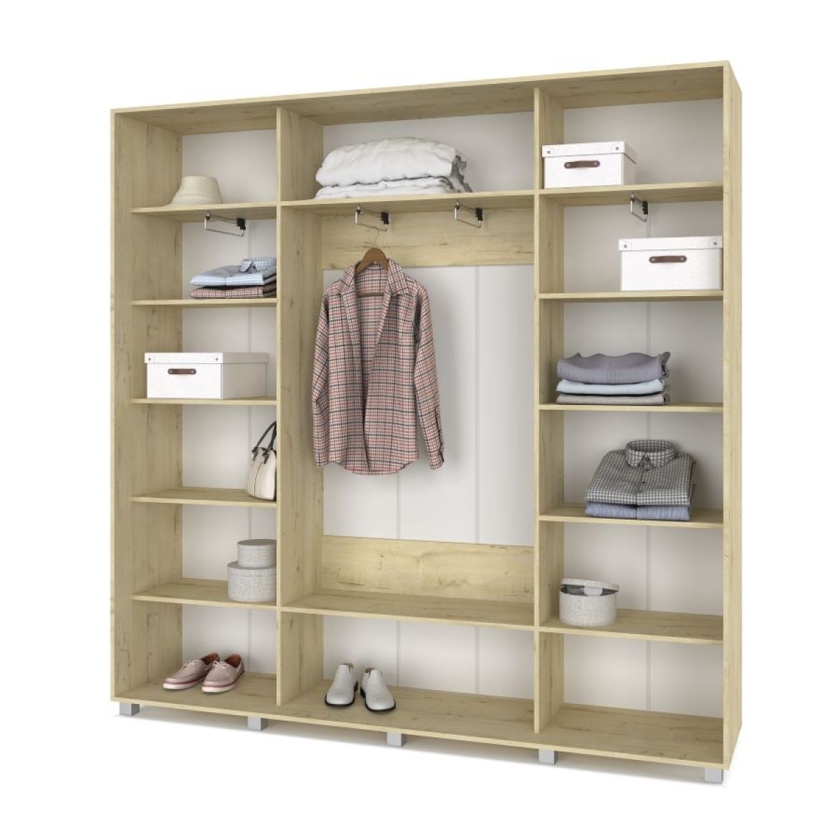 МАРТИН Шкаф-купе с зеркалами Ирландский дуб (2400*450) М443 | фото 2