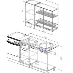 Кухонный гарнитур Демо 1200 (Стол. 26мм) | фото 2