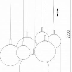 Подвесная люстра TK Lighting Cadix 4608 Cadix Gold | фото 2