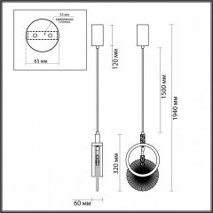 Подвесной светильник Odeon Light Mercury 5421/17L | фото 6