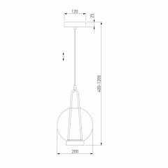 Подвесной светильник Eurosvet Frasco 50267/1 LED черный | фото 4