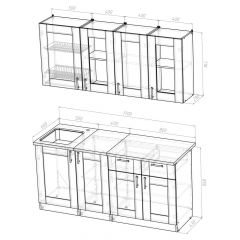 Кухня Симона Демо 1700 (Венга/Дуб Сонома) | фото 2